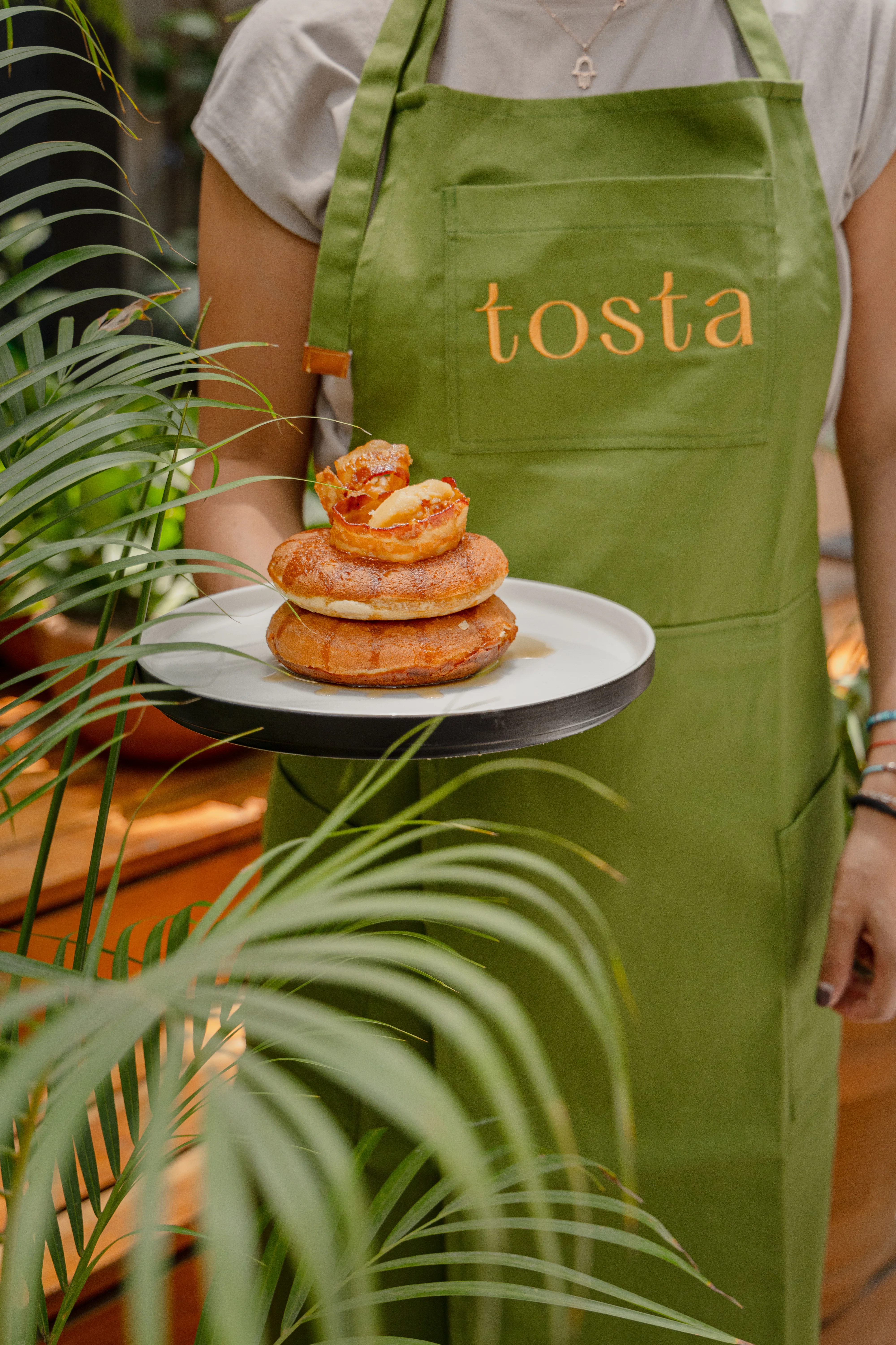 Jardín y terraza exterior de Tosta